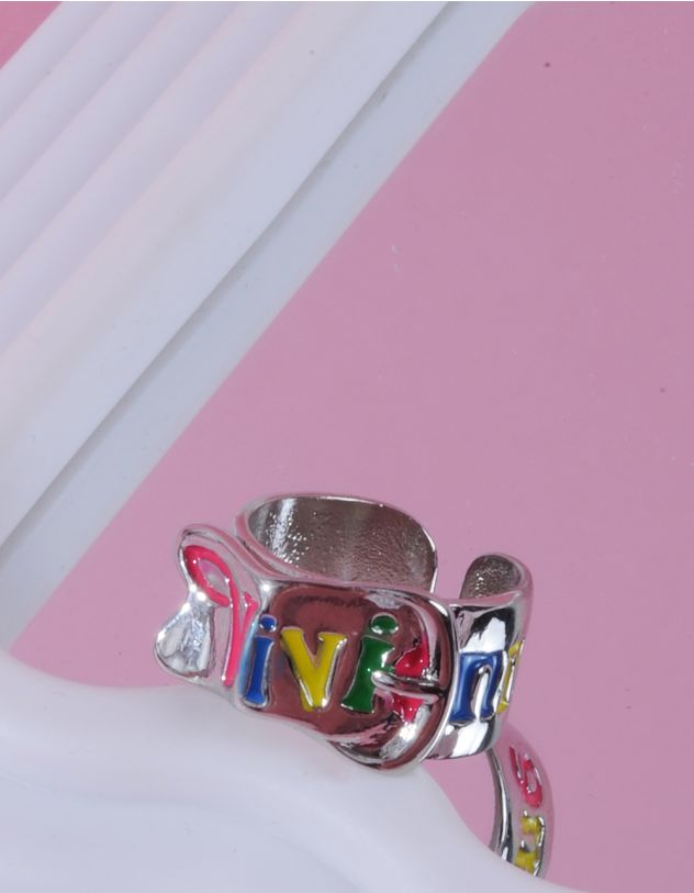 Кільце широке з написом | 261057-05-35 - A-SHOP