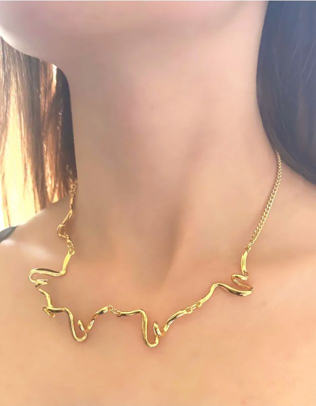 Підвіска на шию з імітацією розплавленого металу | 264815-04-XX - A-SHOP