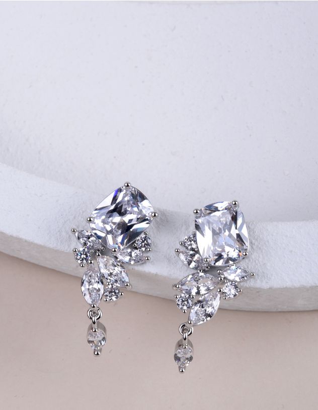Сережки з кристалом | 269305-05-XX - A-SHOP