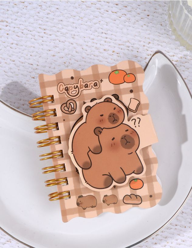 Блокнот з принтом капібари | 262146-22-XX - A-SHOP