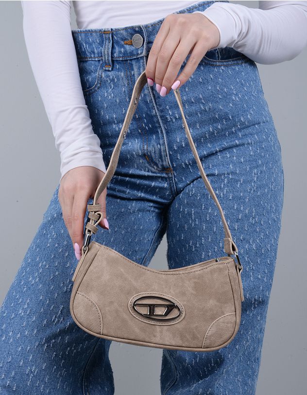 Сумка на довгому ремінці з фурнітурою | 262163-22-XX - A-SHOP