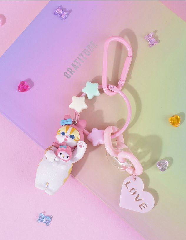 Брелок на сумку у вигляді котика з персонажем аніме Куромі та Мелоді | 263749-14-XX - A-SHOP