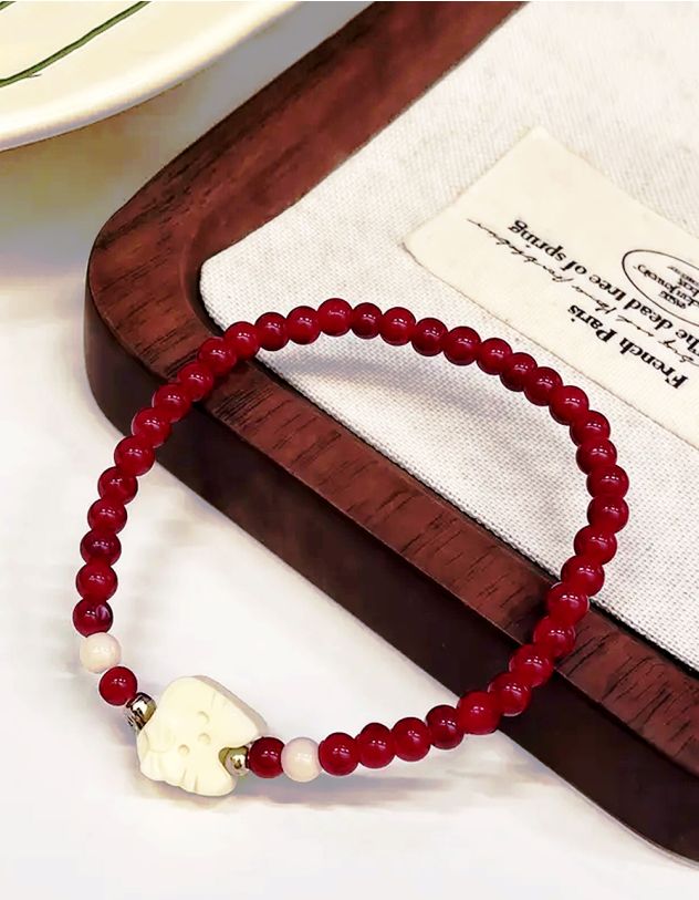 Браслет на руку із бісеру з кицькою | 263806-43-XX - A-SHOP