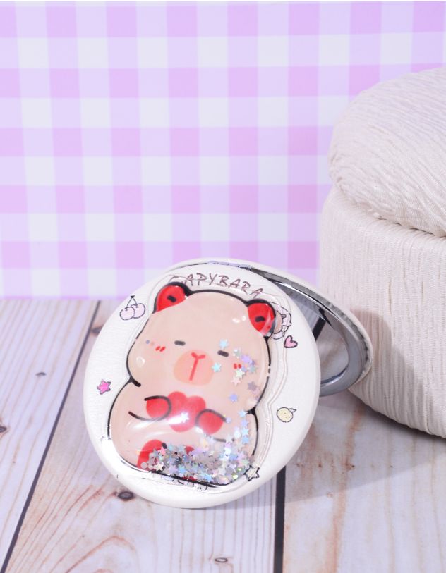 Дзеркало кишенькове з зображенням капібари | 263812-15-XX - A-SHOP