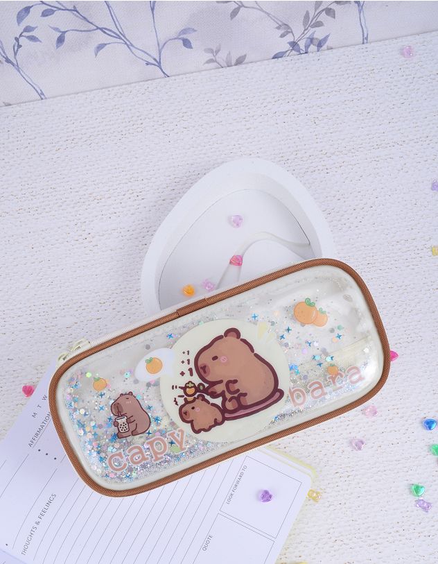 Пенал з принтом капібари | 263765-40-XX - A-SHOP