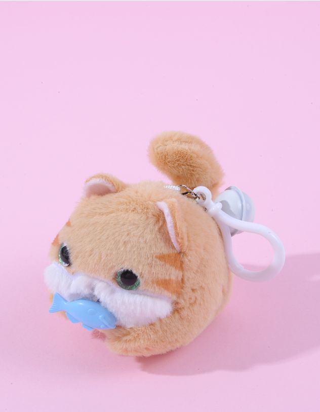 Брелок на сумку музичний у вигляді котика з хвостиком що рухається | 261522-21-XX - A-SHOP