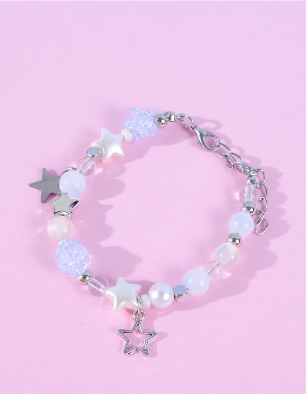 Браслет на руку з перлинами та зірками | 258981-64-XX - A-SHOP