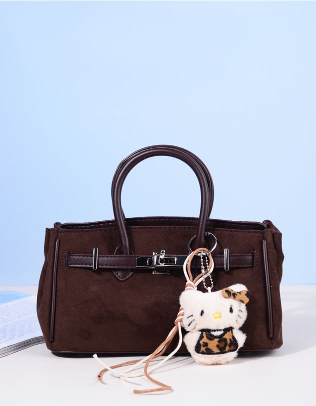 Сумка на плече з брелоком у вигляді Кітті | 265950-33-XX - A-SHOP