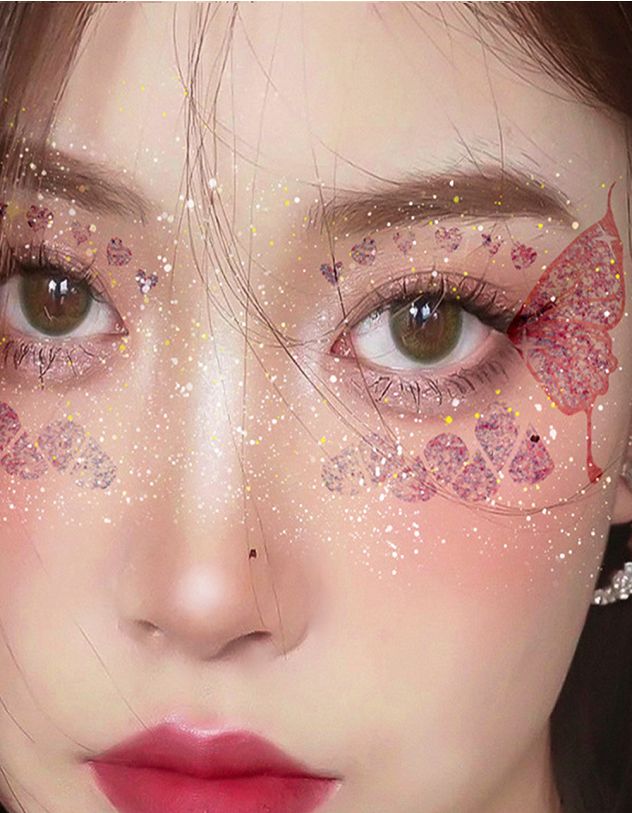 Тату тимчасове на обличчя у вигляді метелика | 266227-14-XX - A-SHOP