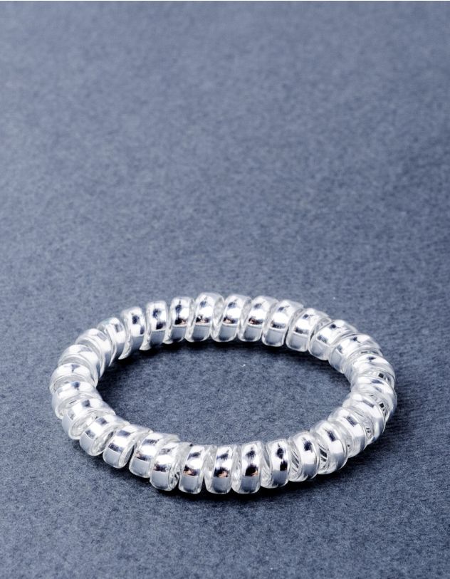 Резинка для волосся спіральна металізована | 221384-05-XX - A-SHOP