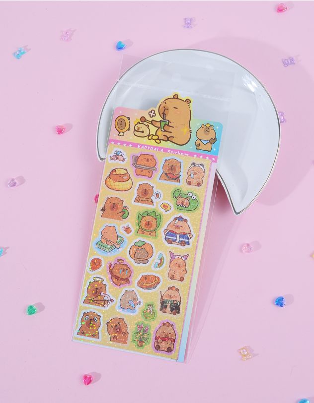 Наліпки з зображенням капібари | 262111-12-XX - A-SHOP