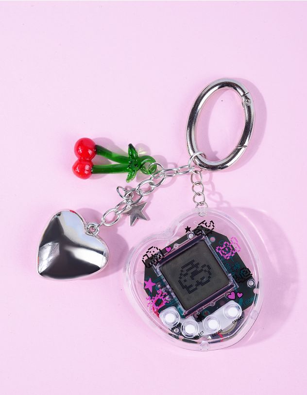 Брелок гра з серцем і вишнею | 266121-05-XX - A-SHOP