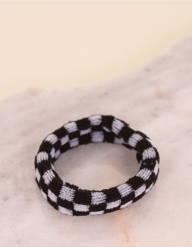 Резинка для волосся у клітинку | 251581-02-XX - A-SHOP