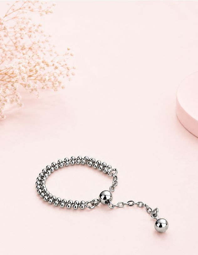 Кільце з намистиною на ланцюжку | 268527-05-37 - A-SHOP
