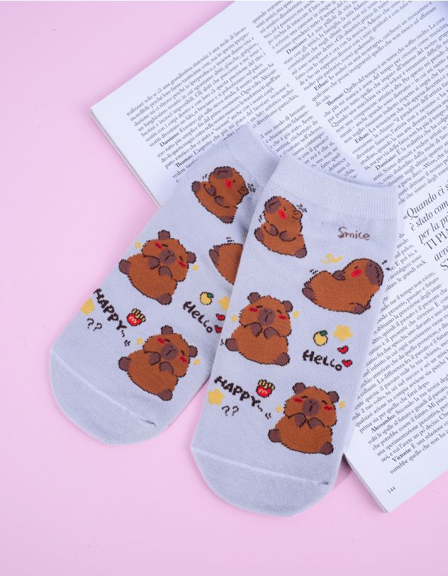Шкарпетки з зображенням капібари | 265623-11-XX - A-SHOP