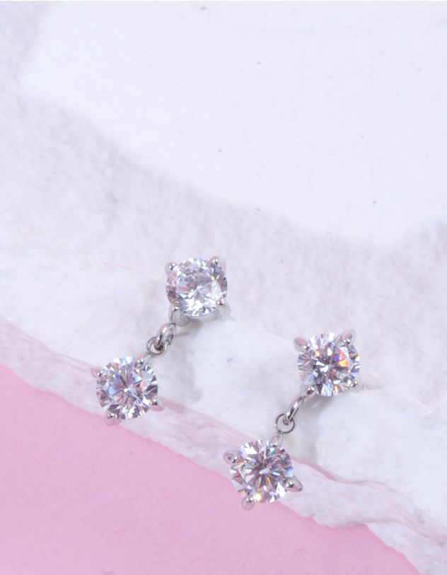 Сережки з кристалами | 263334-05-XX - A-SHOP