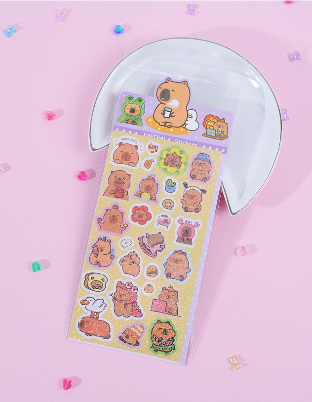 Наліпки з зображенням капібари | 262111-42-XX - A-SHOP