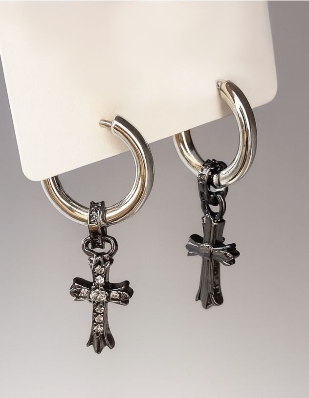 Сережки з хрестом | 264885-07-XX - A-SHOP