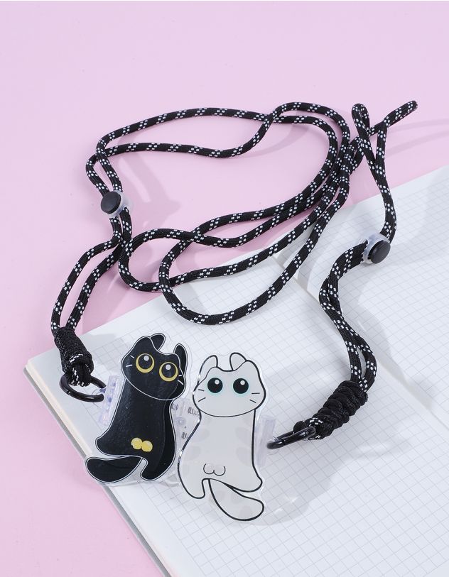 Підвіска на телефон з котиками | 262173-02-XX - A-SHOP