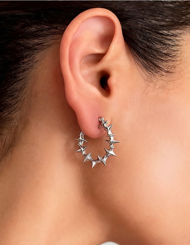 Сережки кільця з шипами | 267354-05-XX - A-SHOP