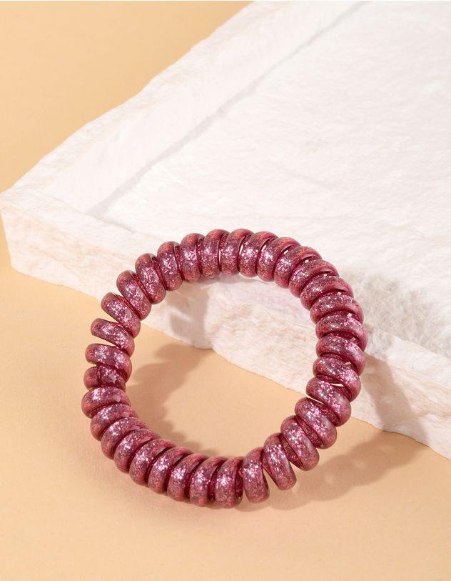 Резинка для волосся пружинка з гліттером | 258756-27-XX - A-SHOP