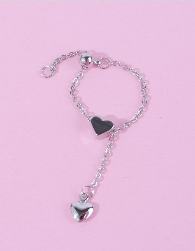 Кільце із ланцюжка з серцем | 264428-05-XX - A-SHOP