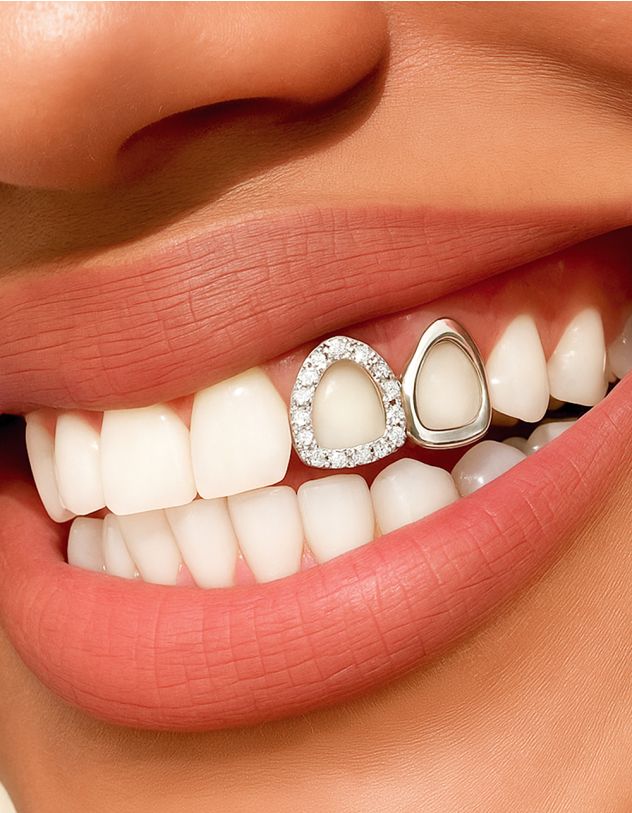 Грілзи подвійні зі стразами | 265665-05-XX - A-SHOP