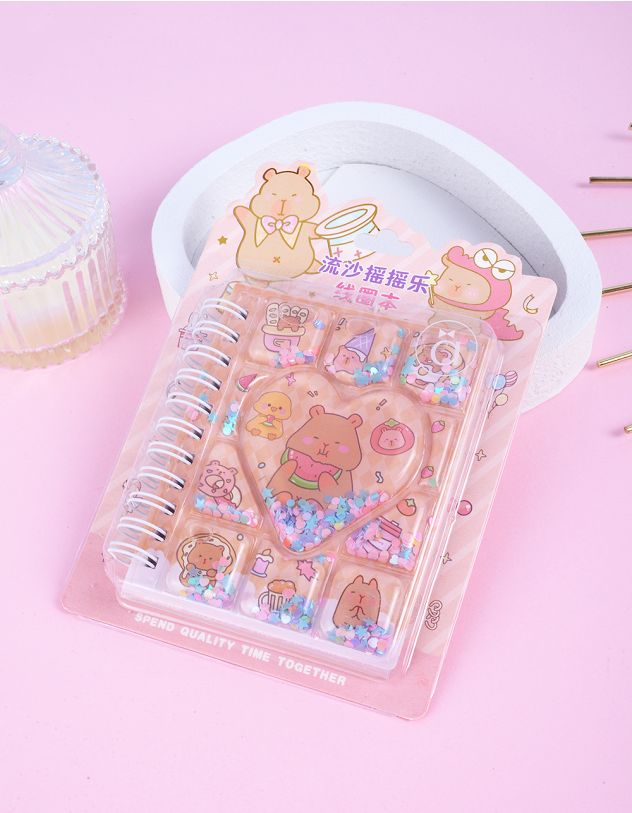 Блокнот з принтом капібари | 263906-39-XX - A-SHOP