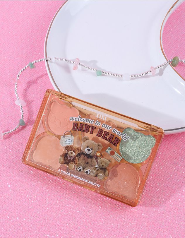 Тіні для повік з принтом ведмедика | 262098-14-XX - A-SHOP