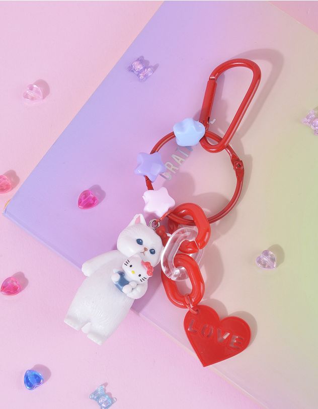 Брелок на сумку у вигляді котика з персонажем аніме Куромі та Мелоді | 263749-15-XX - A-SHOP