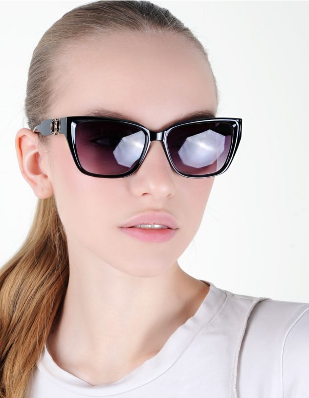 Окуляри сонцезахисні лисички з перфорацією на дужках | 262862-28-XX - A-SHOP