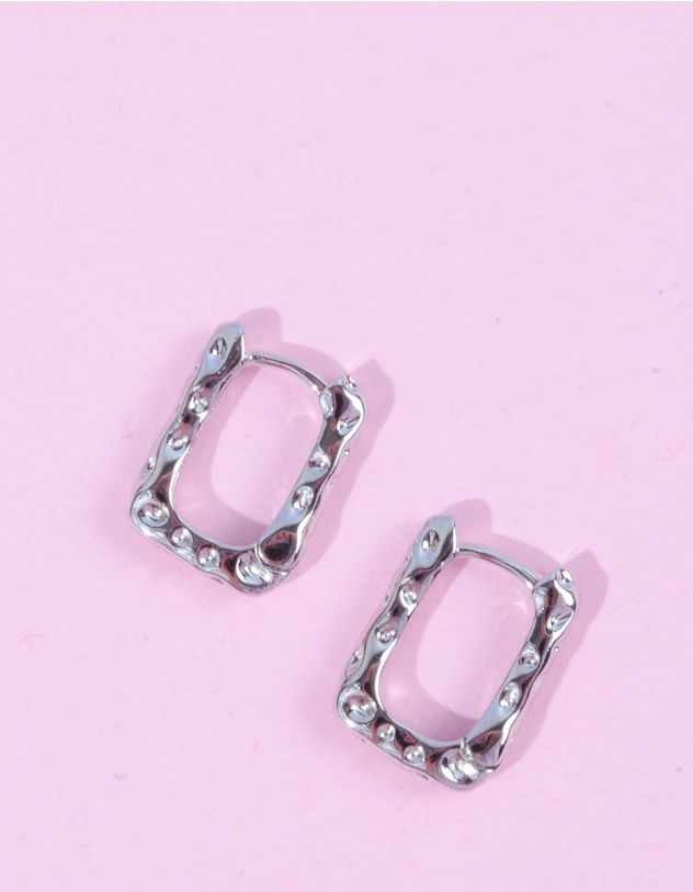 Сережки з імітацією розплавленого металу | 264728-05-XX - A-SHOP