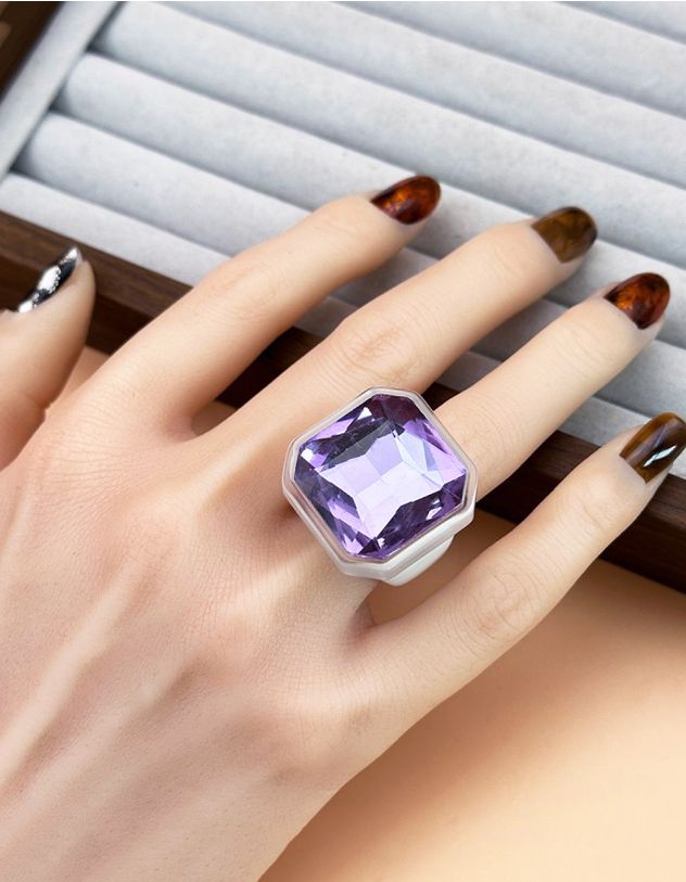 Кільце із пластику з кристалом | 266406-03-39 - A-SHOP