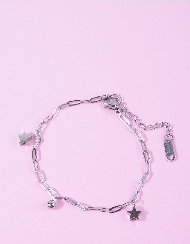 Браслет на руку із ланцюжка з зірками | 265772-05-XX - A-SHOP