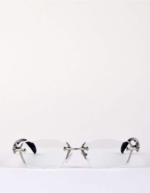 Окуляри іміджеві з фурнітурою на дужках | 264954-05-XX - A-SHOP