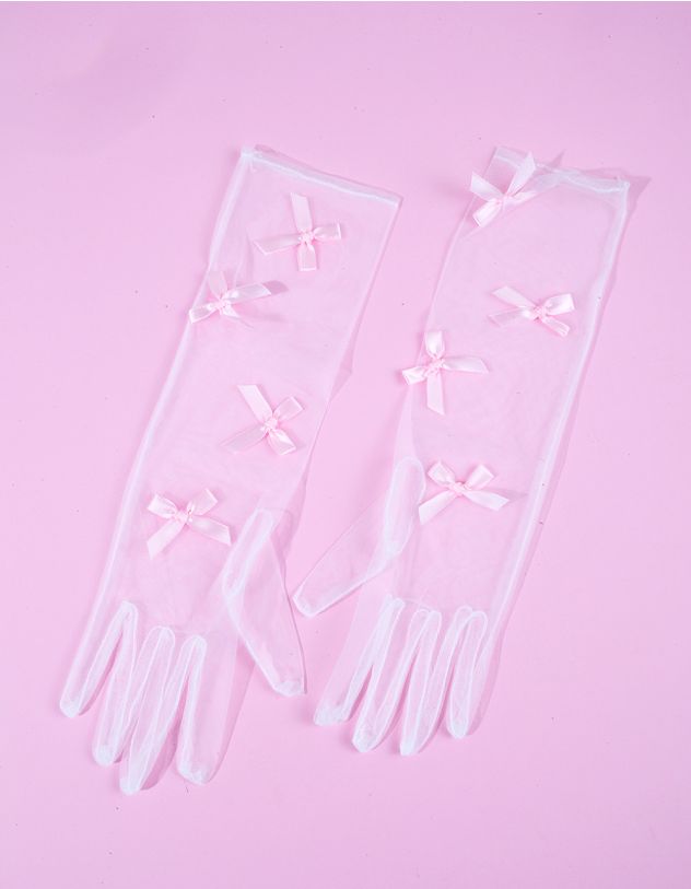 Рукавички високі з бантами | 262843-14-XX - A-SHOP