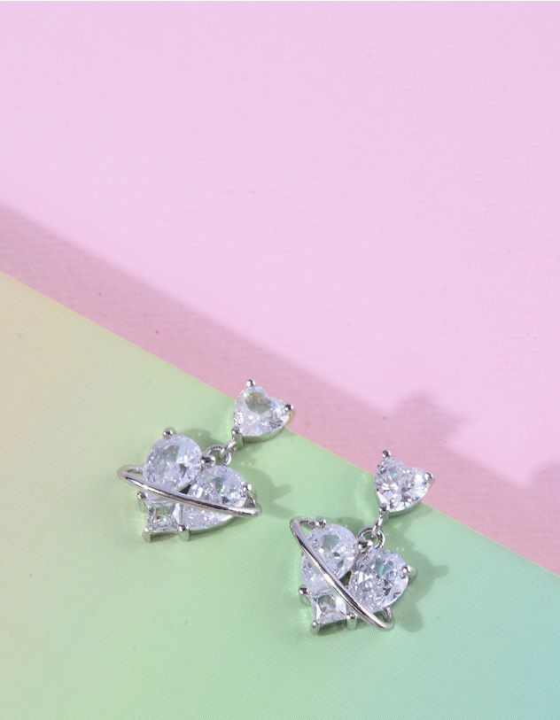 Сережки у вигляді серця | 266021-05-XX - A-SHOP