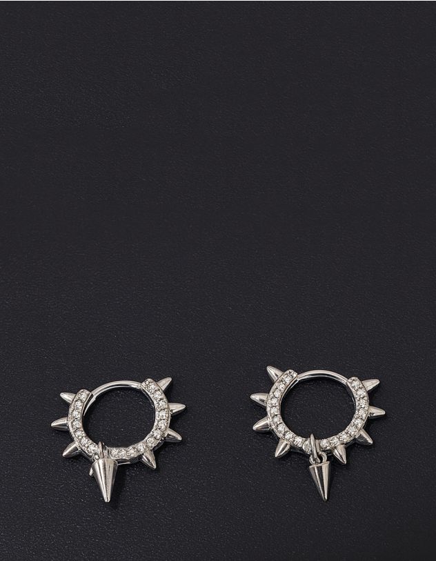 Сережки кільця з шипами | 265478-05-XX - A-SHOP