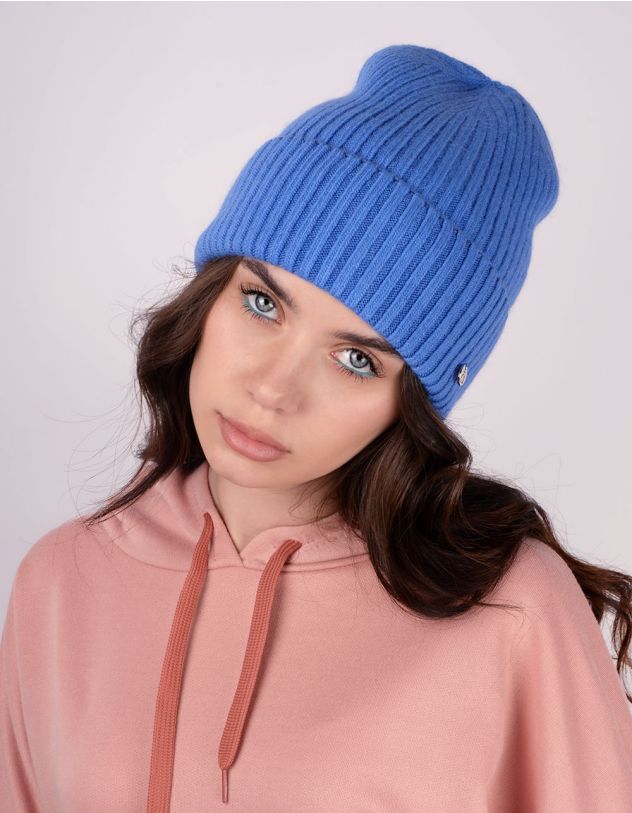 Шапка шкарпетка у рубчик | 241782-13-XX - A-SHOP