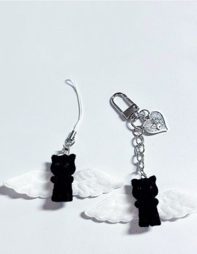 Брелок у вигляді котика з крилами | 267280-02-XX - A-SHOP