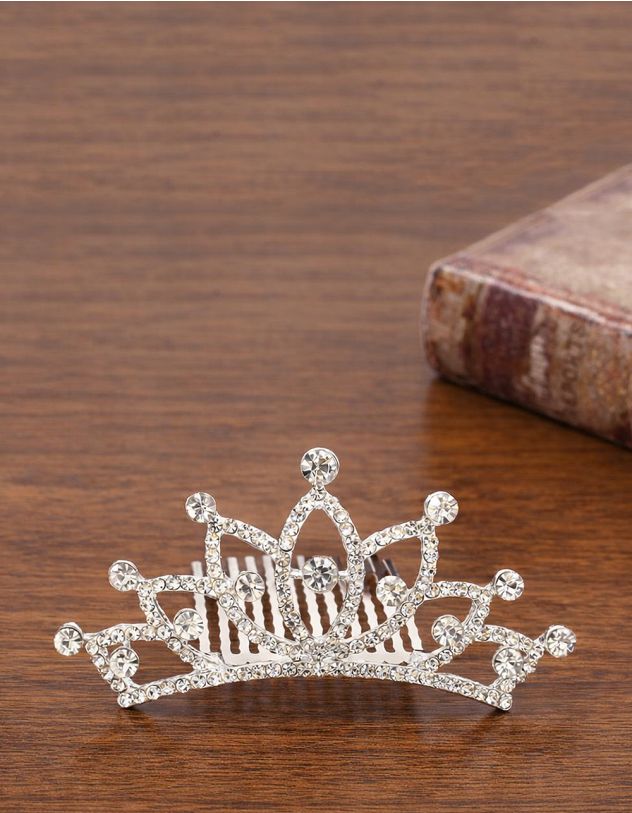 Діадема заколка для волосся декорована стразами | 266000-05-XX - A-SHOP