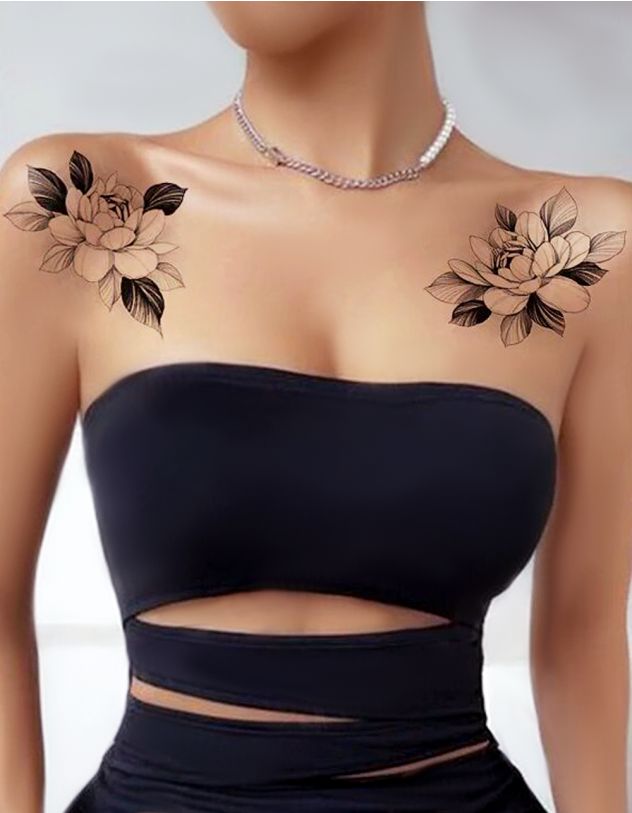 Татуювання тимчасове у вигляді квітки | 266289-01-XX - A-SHOP