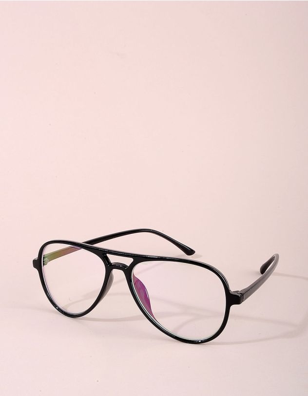 Окуляри авіатори  іміджеві з прозорими лінзами | 258452-02-XX - A-SHOP