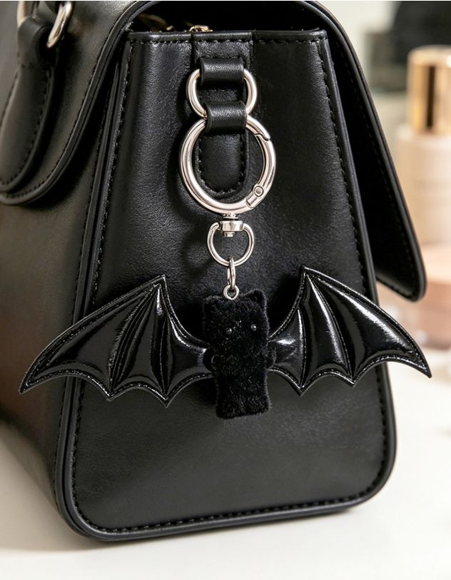 Брелок на сумку у вигляді котика з крилами кажана | 267952-02-XX - A-SHOP
