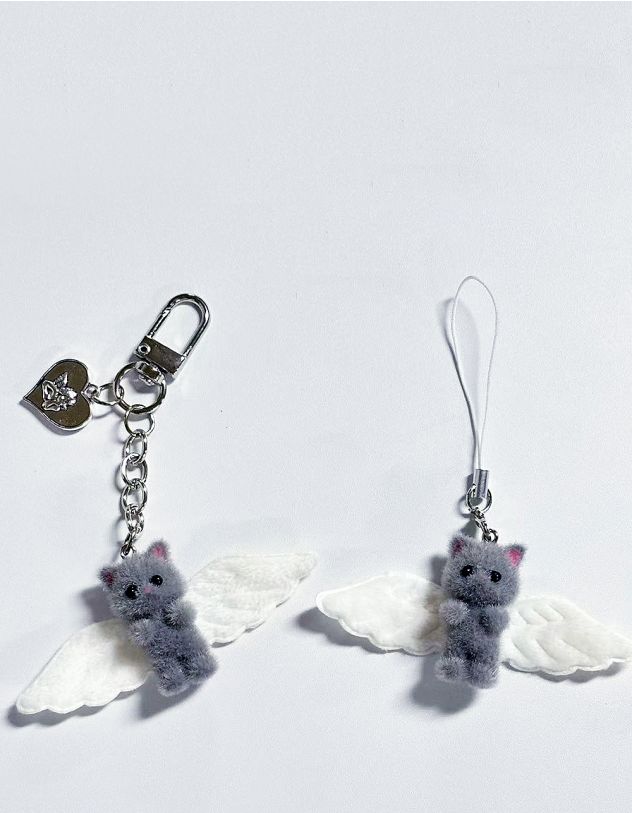 Брелок у вигляді котика з крилами | 267280-11-XX - A-SHOP