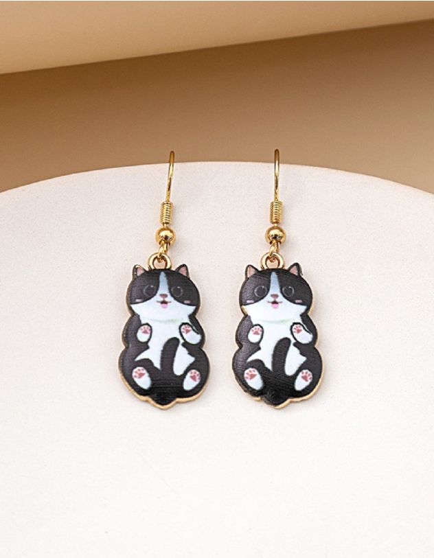 Сережки з котиками | 259653-02-XX - A-SHOP