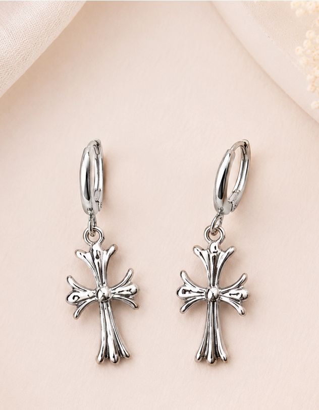 Сережки у вигляді хреста | 267630-05-XX - A-SHOP