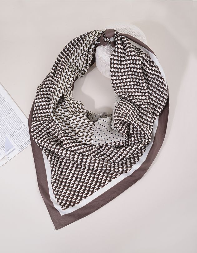 Хустка на шию з принтом | 265193-12-XX - A-SHOP