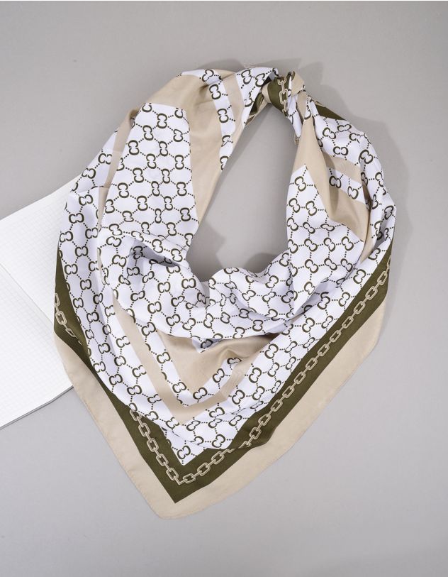 Хустка на шию з принтом ланцюжка | 265195-22-XX - A-SHOP