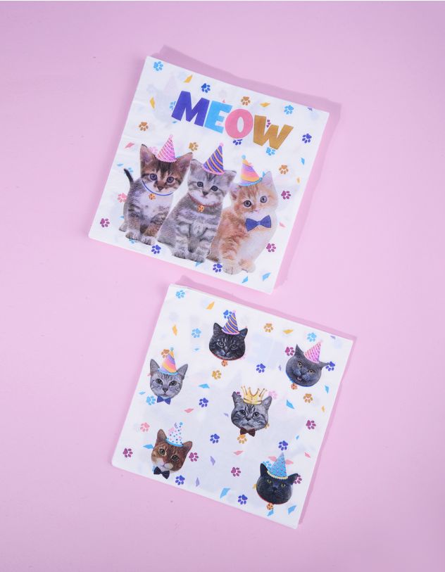 Серветка з принтом котика | 266685-21-XX - A-SHOP